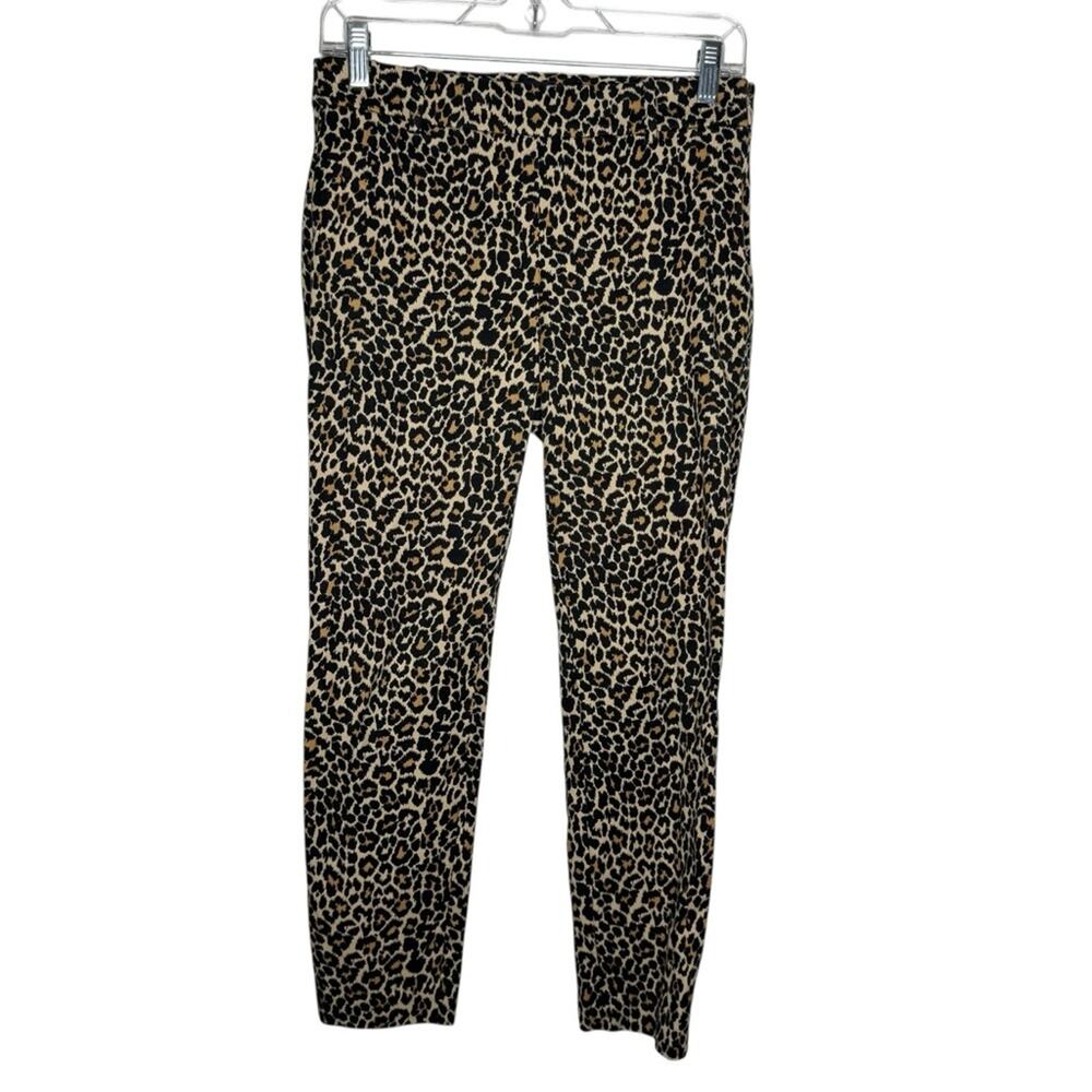 J. CREW FACTORY / leopard cheetah printed Winnie ankle pants / 2